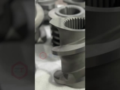 عناصر پیچ دو پیچ اکسترودر آماده برای حمل