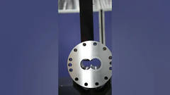 بشکه اکسترودر دو مارپیچ 58 #بشکه_پیچ #دستگاه_اکستروژن #اکسترودر_دو_مارپیچ