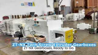 گیربکس های اکسترودر دو پیچ ZT-NX آماده حمل و نقل